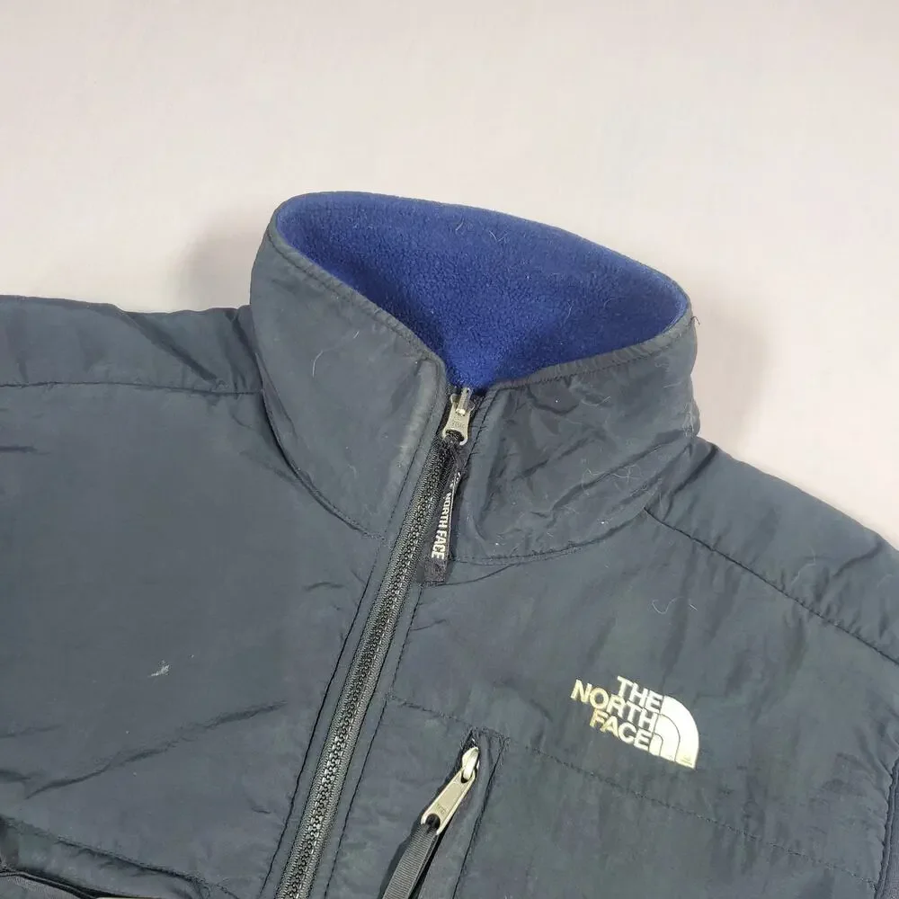 Vintage The North Face Denali Fleece Vest Blue Black Full Zip Men's Size Small